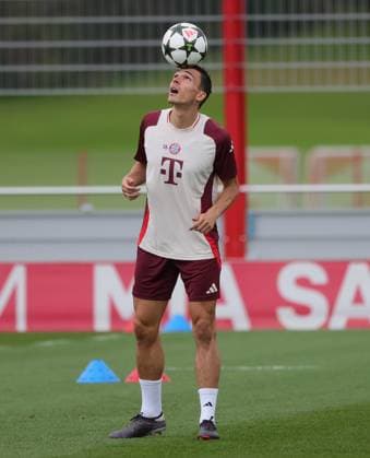 20241001, CL, FC Bayern Abschlusstraining, Fussball, im Bild: Joao Palhinha (FC Bayern Muenchen)