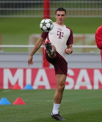 20241001, CL, FC Bayern Abschlusstraining, Fussball, im Bild: Joao Palhinha (FC Bayern Muenchen)