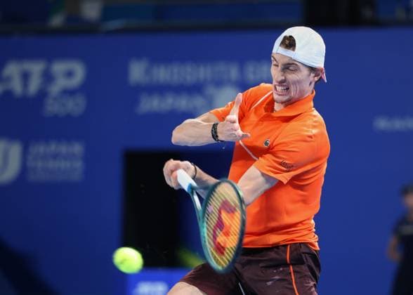 Ugo Humbert, Herren Einzel, Gentlemen s Singles, Endspiel, Final, Kinoshita Group Japan Open Tennis Championships, Tokyo, Japan Copyright: xJuergenxHasenkopfx