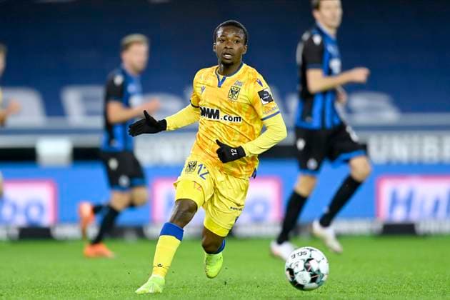 Club Brugge KV v STVV : Jupiler Pro League BRUGGE, BELGIUM - DECEMBER 5 : Samuel Asamoah midfielder of Sint-Truiden in action during the Jupiler Pro League match between Club Brugge and St-Truidense VV at the Jan Breydel stadium on December 05, 2020 in Brugge, Belgium, 5 12 2020 Brugge Belgium  Copyright: xNicoxVereeckenx 10898766-163