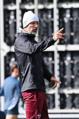 RB Leipzig Training Champions League Leipzig, 01.10.2024, RB Trainingszentrum, Fussball, UEFA Champions League, Matchday-1, RB LEIPZIG vs. JUVENTUS TURIN am 02 10 2024 , Abschlusstraining RB Leipzig , Im Bild: Trainer Marco Rose (RB Leipzig) ,