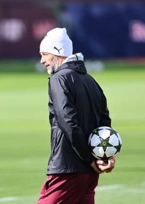 RB Leipzig Training Champions League Leipzig, 01.10.2024, RB Trainingszentrum, Fussball, UEFA Champions League, Matchday-1, RB LEIPZIG vs. JUVENTUS TURIN am 02 10 2024 , Abschlusstraining RB Leipzig , Im Bild: Trainer Marco Rose (RB Leipzig) ,
