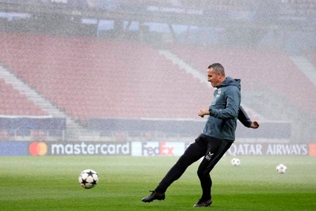 Sturm Graz v Club Brugge - UEFA Champions League - media activities KLAGENFURT, AUSTRIA - OCTOBER 01 : Hayen Nicky head coach of Club Brugge pictured during a training session prior to the UEFA Champions League match between and on October 1, 2024 in Klagenfurt, Austria, 01 10 2024 Klagenfurt Austria  Copyright: xJanxDexMeuleneirx
