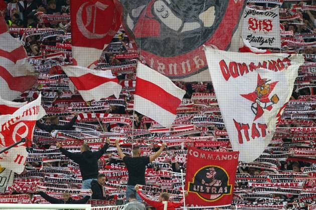 FANS , VfB Stuttgart - Sparta Prag, Uefa Champions League , Fußball , in der MHP Arena, Stuttgart, Baden-Württemberg , Deutschland . Oktober 01, 2024 - Photo by: Davide Elias Ipa Photo Pressefoto DENL Copyright: xx