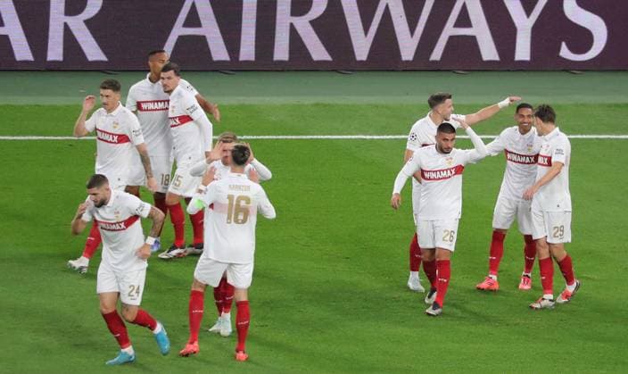 01.10.24 VfB Stuttgart - AC Sparta Prag Deutschland, Stuttgart, 01.10.2024, Fussball, UEFA Champions League, VfB Stuttgart - AC Sparta Prag: (VfB Stuttgart). Enzo Millot re. 1:0 Tor VFB jubelt