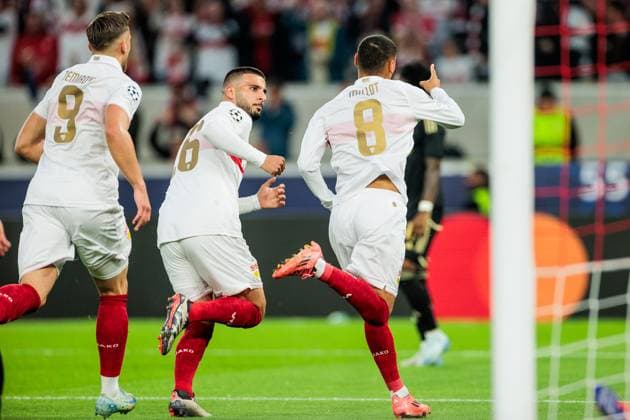 UEFA Champions League: VfB Stuttgart - AC Sparta Praha; 01.10.2024 Jubel zum 1:0 durch Enzo Millot (VfB Stuttgart, 8) UEFA Champions League: VfB Stuttgart - AC Sparta Praha; Stuttgart, Arena Stuttgart am 01.10.2024 Copyright: xBEAUTIFULxSPORTS Wunderlx