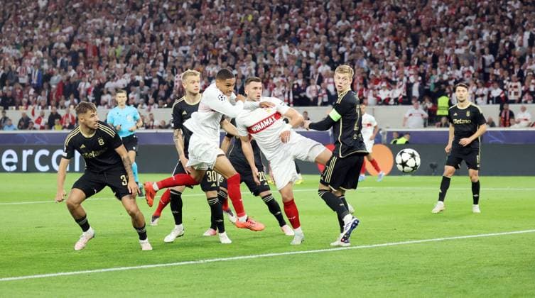 01.10.24 VfB Stuttgart - AC Sparta Prag Deutschland, Stuttgart, 01.10.2024, Fussball, UEFA Champions League, VfB Stuttgart - AC Sparta Prag: Enzo Millot (VfB Stuttgart); Tor 1:0 Millot.