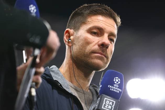 Trainer Xabi Alonso (Bayer 04 Leverkusen) Bayer 04 Leverkusen vs. AC Mailand, Fussball, UEFA Champions League, 2. Spieltag, 01.10.2024 Foto: kolbert-press Ant Palmer BayArena NRW Deutschland