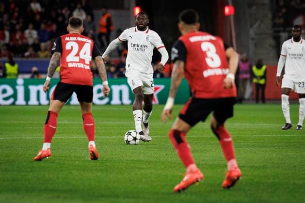 UEFA Champions League, Bayer 04 Leverkusen - AC Mailand; 01.10.2024 Youssouf Fofana (AC Mailand, 29); UEFA Champions League, Bayer 04 Leverkusen - AC Mailand, Spieltag 2 am 01.10.2024 in der BayArena in Leverkusen. Copyright: xBEAUTIFULxSPORTS AxelxKohringx
