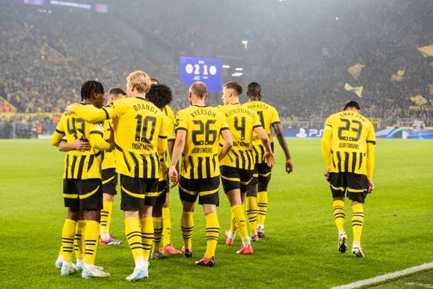 UEFA Champions League: Borussia Dortmund - Celtic Glasgow; 01.10.2024 Borussia Dortmund im Jubel nach dem Tor durch Karim Adeyemi (Borussia Dortmund, 27), 2:1. UEFA Champions League: Borussia Dortmund - Celtic Glasgow; Signal Iduna Park, Dortmund; 01.10.2024 Copyright: xBEAUTIFULxSPORTS Buriakovx