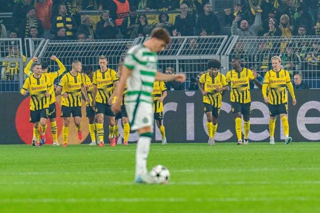 01.10.2024, Borussia Dortmund vs. Celtic Glasgow, UEFA Champions League, 2. Spieltag Tor zum 1:0 durch Emre Can (Borussia Dortmund, 23) nach Elfmeter Copyright: xBahhoxKarax