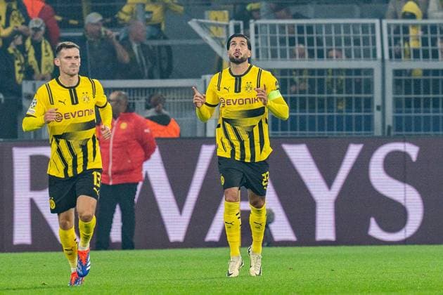 01.10.2024, Borussia Dortmund vs. Celtic Glasgow, UEFA Champions League, 2. Spieltag Tor zum 1:0 durch Emre Can (Borussia Dortmund, 23) nach Elfmeter Copyright: xBahhoxKarax