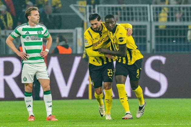 01.10.2024, Borussia Dortmund vs. Celtic Glasgow, UEFA Champions League, 2. Spieltag Tor zum 1:0 durch Emre Can (Borussia Dortmund, 23) nach Elfmeter Copyright: xBahhoxKarax