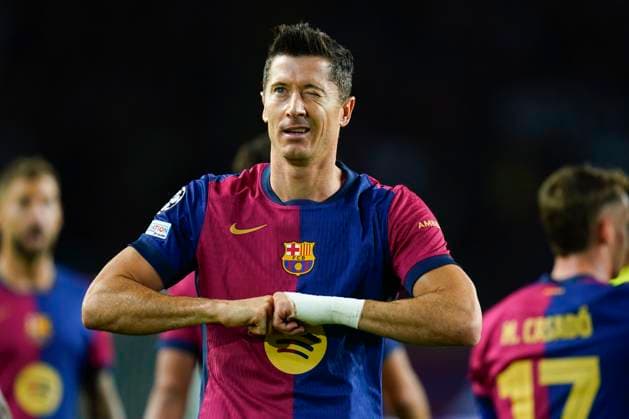 ESP: FC Barcelona, Barca v BSC Young Boys. UEFA Champions League match. Date 2 Robert Lewandowski of FC Barcelona celebrates the 1-0during the UEFA Champions League match, date 2, second leg, between FC Barcelona and BSC Young Boys played at Camp Nou Stadium on October 1, 2024 in Barcelona Spain. kpng Copyright: xSergioxRuizx xImagox PS_241001_BAR_YOU_017