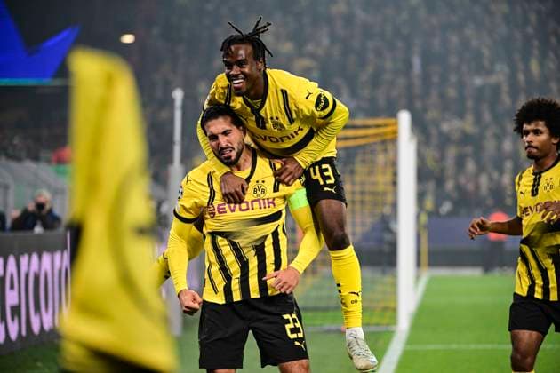 Sport Bilder des Tages Torjubel zum 1:0 durch Emre Can 23 (Borussia Dortmund), Borussia Dortmund vs. Celtic Glasgow, Fussball, Champions League, 2. Spieltag, 01.10.2024 Dortmund Nordrhein-Westfalen Deutschland