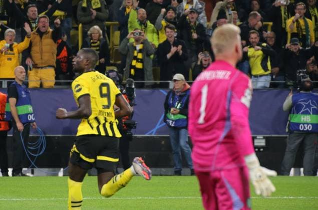 01.10.2024, xgrfx, Fussball UEFA Champions League, Borussia Dortmund - Celtic Glasgow emspor, v.l. Tor, Serhou Guirassy (Borussia Dortmund) (DFL DFB REGULATIONS PROHIBIT ANY USE OF PHOTOGRAPHS as IMAGE SEQUENCES and or QUASI-VIDEO) Dortmund