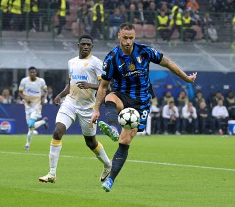 Foto IPP Paolo Bona Milano 01 10 2024 UEFA Champions League di Calcio stagione 2024 2025 partita Inter-Stella Rossa Nella foto Marko Arnautovic Italy Photo Press Worldwide Copyright italy  Copyright: xR4924_italyphotopressx
