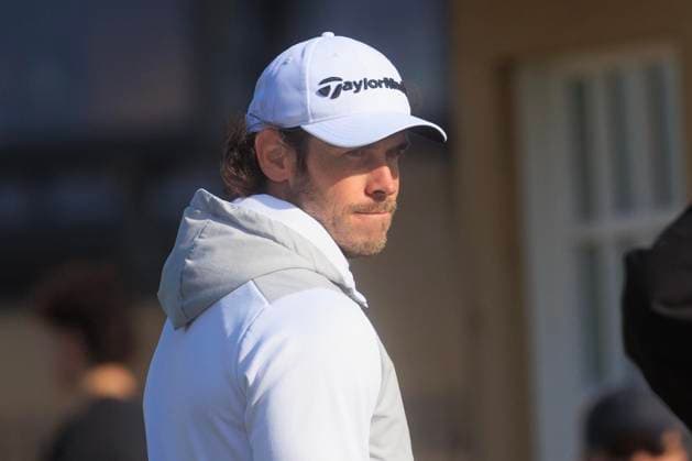 1st October 2024; Old Course at St Andrews, St Andrews, Fife, Scotland; Alfred Dunhill Links Golf Championship, Second Practice Day; Welsh former footballer Gareth Bale on the fairway of the first hole of the Old Course, St Andrews, during a practice round ahead of the Dunhill Links Championship  ActionPlus12698744 DavidxYoung