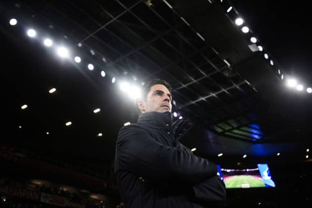 Arsenal v PSG 1 October 2024, London - UEFA Champion™s League Football - Arsenal v Paris Saint-Germain - Arsenal manager Mikel Arteta - Photo: Charlotte Wilson Offside. London UK Copyright: xCharlottexWilsonx xOffsidexOffside