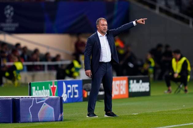 Sport Bilder des Tages ESP: FC Barcelona, Barca v BSC Young Boys. UEFA Champions League match. Date 2 FC Barcelona head coach Hansi Flickduring the UEFA Champions League match, date 2, second leg, between FC Barcelona and BSC Young Boys played at Camp Nou Stadium on October 1, 2024 in Barcelona Spain. kpng Copyright: xSergioxRuizx xImagox PS_241001_BAR_YOU_025