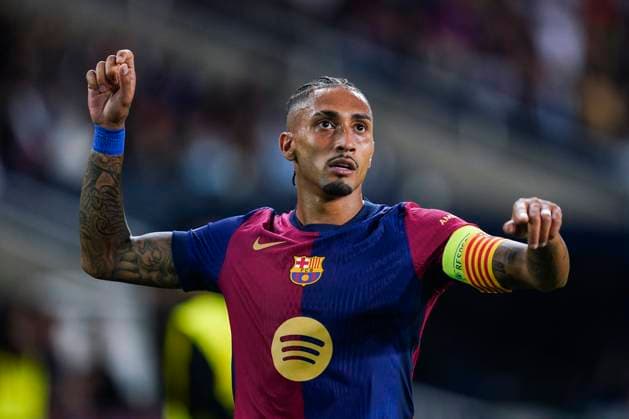 ESP: FC Barcelona, Barca v BSC Young Boys. UEFA Champions League match. Date 2 Raphael Dias Belloli Raphinha of FC Barcelona celebrates the 2-0during the UEFA Champions League match, date 2, second leg, between FC Barcelona and BSC Young Boys played at Camp Nou Stadium on October 1, 2024 in Barcelona Spain. kpng Copyright: xSergioxRuizx xImagox PS_241001_BAR_YOU_036