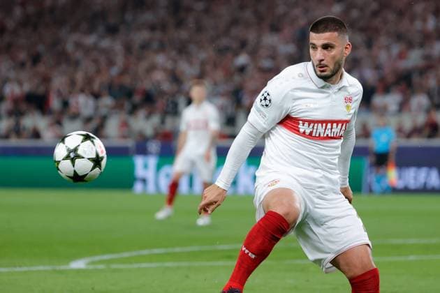 01.10.2024 Stuttgart , Champions League Fußball VfB Stuttgart vs. Sparta Prag, Deniz Undav (VfB) Gemäß den Vorgaben der DFL Deutschen Fuï¬‚ball Liga ist es untersagt, in dem Stadion und oder vom Spiel angefertigte Fotoaufnahmen in Form von Sequenzbildern und oder videoähnlichen Fotostrecken zu verwerten bzw. verwerten zu lassen.