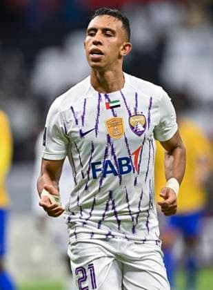 AFC CHAMPIONS LEAGUE ELITE, AL GHARAFA SC v AL AIN FC Soufiane Rahimi of Al Ain FC in action during the AFC Champions League elite west football match between Qatar s Al Gharafa SC and United Arab Emirates Al Ain FC at Al Bayt Stadium in Al Khor, Qatar on October 01, 2024. DOHA Qatar Copyright: xNOUSHADx