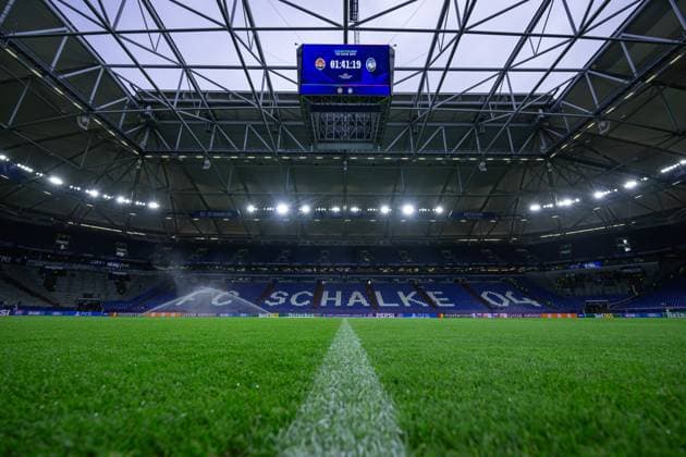 02.10.2024, Fussball, Champions League, 2. Spieltag, Saison 2024 2025, Schachtar Donezk - Atalanta Bergamo, Veltins Arena Innenraum, xRHR-FOTO TKx Copyright: RHR-FOTOx RHR-FOTO TK