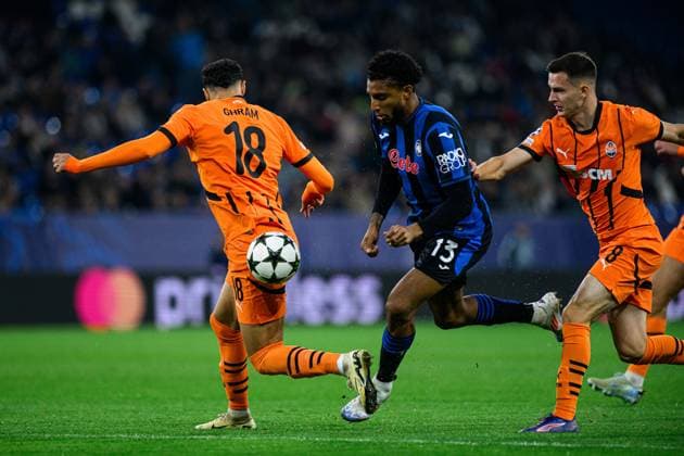 GELSENKIRCHEN, GERMANY - 2 OCTOBER, 2024: Ederson, The UEFA Champions League match between FC Shakhtar Donetsk vs Atalanta BC Bergamo at Veltins Arena  Copyright: xVItaliixKliuievx