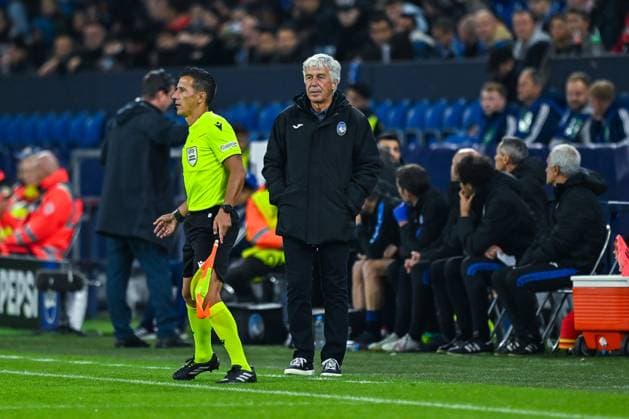02.10.2024, Fussball, Champions League, 2. Spieltag, Saison 2024 2025, Schachtar Donezk - Atalanta Bergamo, Trainer Gian Piero Gasperini (Atalanta Bergamo) xRHR-FOTO TKx Copyright: RHR-FOTOx RHR-FOTO TK