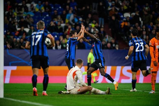 GELSENKIRCHEN, GERMANY - 2 OCTOBER, 2024: Berat Djimsiti, The UEFA Champions League match between FC Shakhtar Donetsk vs Atalanta BC Bergamo at Veltins Arena  Copyright: xVItaliixKliuievx