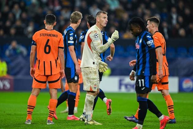 02.10.2024, Fussball, Champions League, 2. Spieltag, Saison 2024 2025, Schachtar Donezk - Atalanta Bergamo, Dmytro Riznyk (Schachtar Donezk), xRHR-FOTO TKx Copyright: RHR-FOTOx RHR-FOTO TK