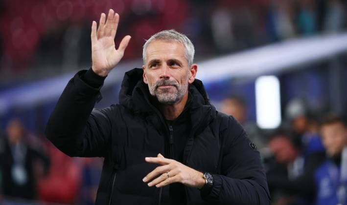 RB Leipzig - Juventus Turin Champions League Leipzig, 02.10.2024, Red Bull Arena, Fußball, UEFA Champions League, 2. Spieltag , RB Leipzig vs. Juventus Turin , Im Bild: Trainer Marco Rose, RB Leipzig. , Nur zur redaktionellen Nutzung. Only editorial use. , UEFA regulations prohibit any use of photographs as image sequences and or quasi-video. ,