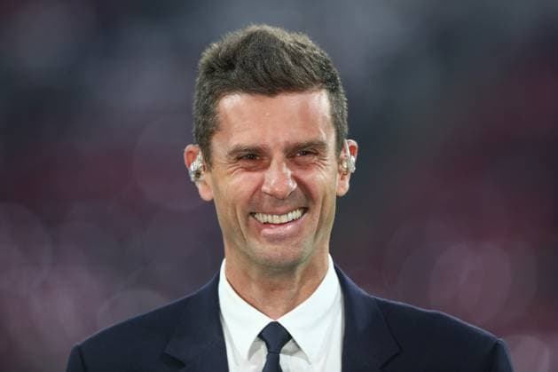 02.10.2024, xtgx, Fussball, UEFA Champions League, RB Leipzig - Junventus Turin emspor, v.l. Thiago Motta (Juventus, Trainer) (DFL DFB REGULATIONS PROHIBIT ANY USE OF PHOTOGRAPHS as IMAGE SEQUENCES and or QUASI-VIDEO) Leipzig