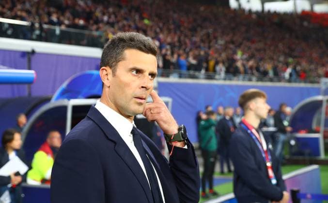 RB Leipzig - Juventus Turin Champions League Leipzig, 02.10.2024, Red Bull Arena, Fussball, UEFA Champions League, Spieltag 2 , RB LEIPZIG vs. JUVENTUS FC TURIN , Im Bild: Trainer Thiago Motta (JUVENTUS TURIN) ,