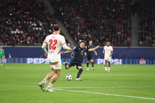 Champions League, Achtelfinale: RB Leipzig vs. Juventus Turin, 02.10.24 Nicolo Fagioli (21, Juventus Turin). Fussball, UEFA Champions League, Saison 2024 2025: RB Leipzig vs. Juventus Turin am 02.10.24 in der Red Bull Arena, Leipzig. Copyright: xBEAUTIFULxSPORTS JanxKaeferx