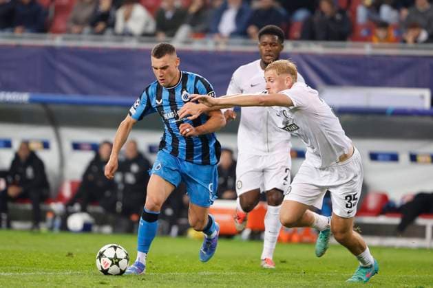Sturm Graz v Club Brugge - UEFA Champions League KLAGENFURT, AUSTRIA - OCTOBER 02 : Jutgla Ferran forward of Club Brugge pictured during the UEFA Champions League phase matchday 2 match between Sturm Graz and Club Brugge at the Worthersee Stadion on October 2, 2024 in Klagenfurt, Austria, 02 10 2024 Klagenfurt Austria  Copyright: xJanxDexMeuleneirx