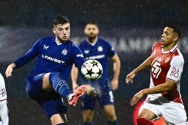 GNK Dinamo v AS Monaco - UEFA Champions League 2024 25 League Phase MD2 ZAGREB, CROATIA - OCTOBER 2: Martin Baturina of Dinamo Zagreb in action during UEFA Champions League 2024 25 League Phase MD2 match between GNK Dinamo v AS Monaco at Maksimir Stadion on October 2, 2024 in Zagreb, Croatia.  MarkoxLukunic PIXSELL