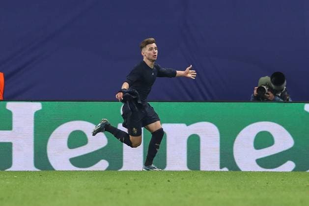 02.10.2024, xtgx, Fussball, UEFA Champions League, RB Leipzig - Junventus Turin emspor, v.l. Jubel nach dem 2:3 durch Francisco Conceicao (Juventus, 7) (DFL DFB REGULATIONS PROHIBIT ANY USE OF PHOTOGRAPHS as IMAGE SEQUENCES and or QUASI-VIDEO) Leipzig