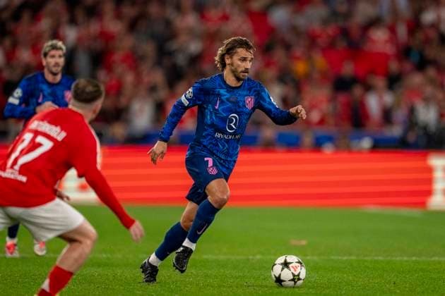 Antoine Griezmann of Atletico during the UEFA Champions League 2024 25 football match between SL Benfica and Atletico Madrid at Estadio da Luz in Lisbon, Portugal (Pedro Loureiro SPP) Copyright: xPedroxLoureiro SPPx spp-en-PeLo-pedroloureirobenxmad619