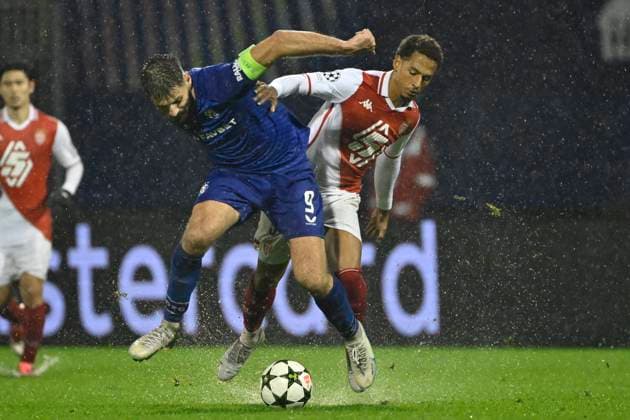 Zagreb, Croatia, 021024. Bruno Petkovic at the match of the 2nd round of the UEFA Champions League, GNK Dinamo - AS Monaco Fc. Photo: Damir Krajac CROPIX Zagreb Croatia Copyright: xxDamirxKrajacx xCROPIXx dinamo_monaco158-021024