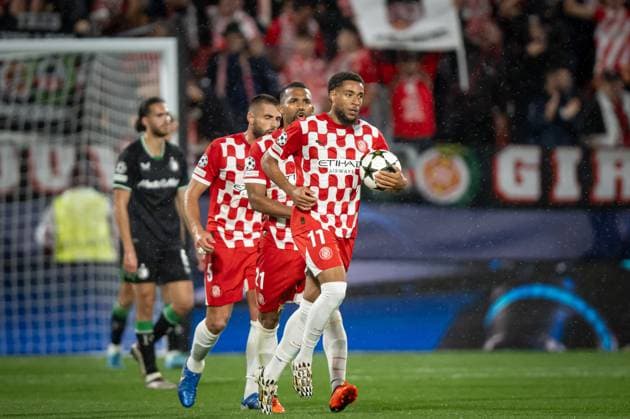 CALCIO - UEFA Champions League - Girona vs Feyenoord Arnaut Danjuma (Girona FC) seen during a UEFA Champions League match between Girona FC and Feyenoord at Estadi MunicPhoto by IPA ABACAPRESS.COMl de Montilivi in Girona, Girona, Spain, on October 02 2024. Photo by Felipe Mondino Girona Spain  Copyright: xIPAxSport ABACAx