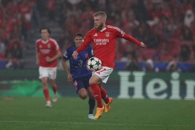 Portugal, Lisbon 2. October 2024 Uefa Champions League phase 2024 25 Matchday 2, S.L.Benfica - Atletico de Madrid v.l., Jan Niklas Beste (S.L.Benfica) Copyright: JoaquimxFerreira