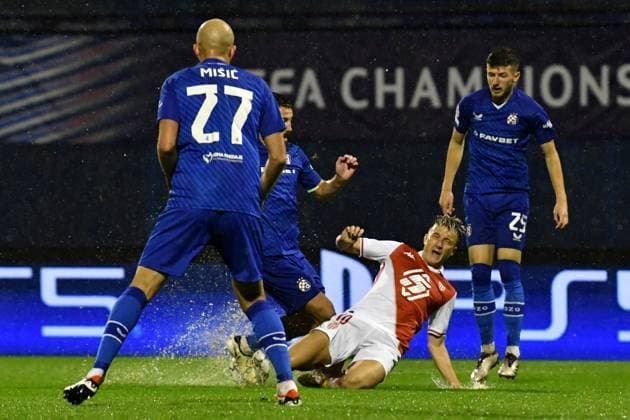 Zagreb, Croatia, October 2nd 2024: Aleksandr Golovin of Monaco (C) in action during the UEFA Champions League, League phase, match between Dinamo Zagreb and Monaco at Stadium Maksimir, Zagreb, Croatia. (Natasa Kupljenik SPP) Copyright: xNatasaxKupljenikx xSPPx spp-en-NaKuSp-NNR_0838