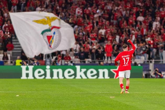 October 2, 2024, Lisbon, Portugal: Kerem Akturkoglu of SL Benfica seen celebrating a goal during the UEFA Champions League football match between SL Benfica and Atletico Madrid at Estadio da Luz Stadium. Lisbon Portugal - ZUMAs197 20241002_aaa_s197_181 Copyright: xHugoxAmaralx