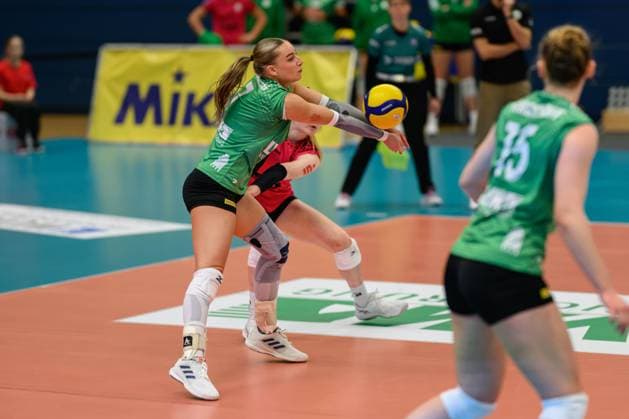 RECORD DATE NOT STATED Elena Kömmling (Trikot Nr.7, USC Münster); 1. Volleyball Bundesliga - USC Münster-Allianz MTV Stuttgart, Münster am 02.10.2024 Copyright: xBEAUTIFULxSPORTS PeterxWeberx