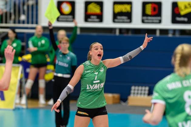 RECORD DATE NOT STATED Elena Kömmling (Trikot Nr.7, USC Münster); 1. Volleyball Bundesliga - USC Münster-Allianz MTV Stuttgart, Münster am 02.10.2024 Copyright: xBEAUTIFULxSPORTS PeterxWeberx