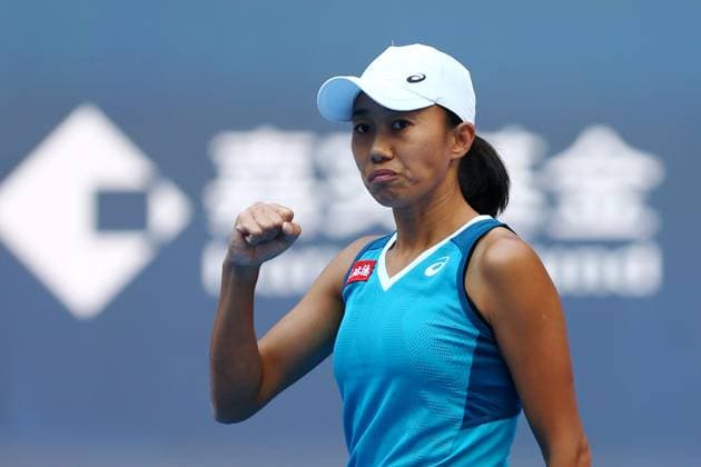 BEIJING, CHINA - OCTOBER 03: Zhang Shuai of China reacts in the Women s Singles Quarterfinal match against Paula Badosa of Spain on day eleven of 2024 China Open at National Tennis Center on October 3, 2024 in Beijing, China.  Copyright: xVCGx 111521699177