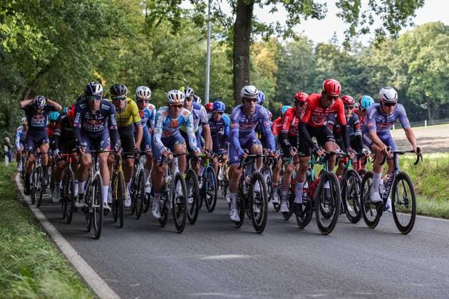 Radsport UCI ProSeries Men Elite 18. Sparkassen Münsterland Giro am 03.10.2024 in Münster Das Peloton