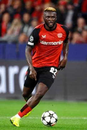 Leverkusen, Deutschland, UEFA Champions League, Matchday 2, Bayer 04 Leverkusen - AC Milan 1-0 01. 10. 2024 in der Bay-Arena in Leverkusen Victor BONIFACE (LEV)